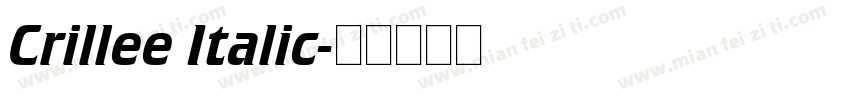 Crillee Italic字体转换